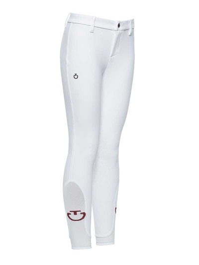 Pantalons d'équitation blanc (grip aux genoux) junior unisexe - Cavalleria Toscana