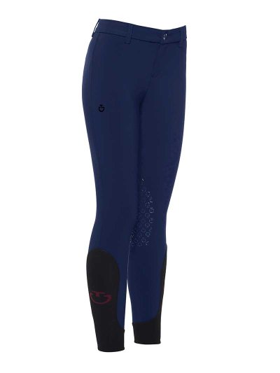 Pantalons d'équitation bleu foncé (grip aux genoux) junior unisexe - Cavalleria Toscana