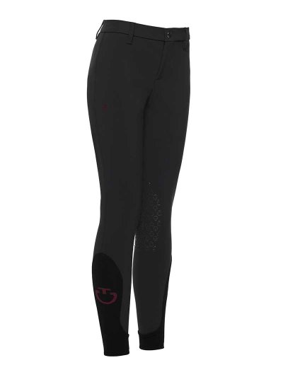 Pantalons d'équitation noir (grip aux genoux) junior unisexe - Cavalleria Toscana