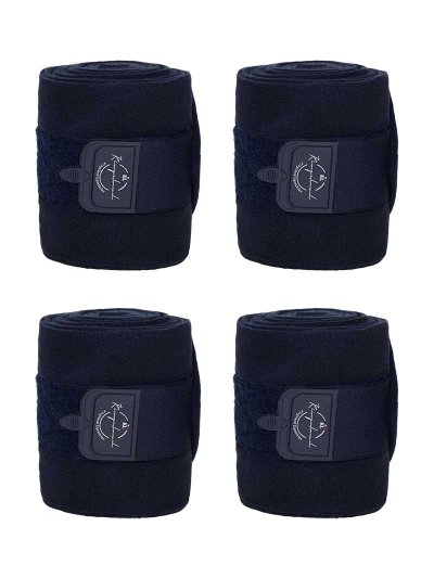 Lot de 4 bandes polaires de travail bleu marine pour cheval - KLnenna - Kingsland