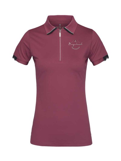 Polo technique rose/frutos du bosque (Pink dry rose) à manches courtes pour femme - KLnaina - Kingsland