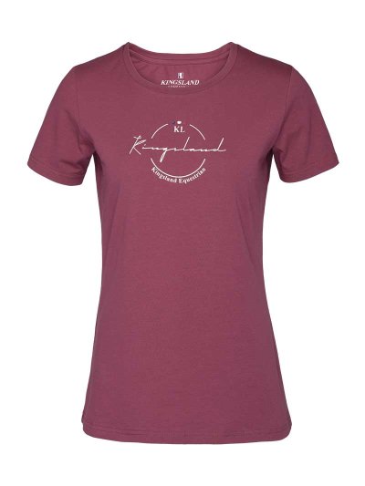T-shirt à manches courtes rose/frutos du bosque (Pink dry rose) pour femme - KLnida - Kingsland