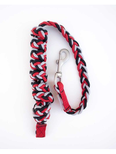Longe tressée noir, rouge et blanc - Universal 181 - Euro-Star - imagen 2