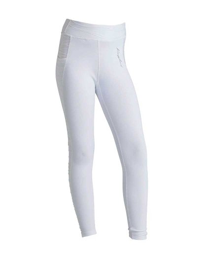 Mallas blancas con laterales a rayas (grip culera) para niña - KLkemmie - Kingsland