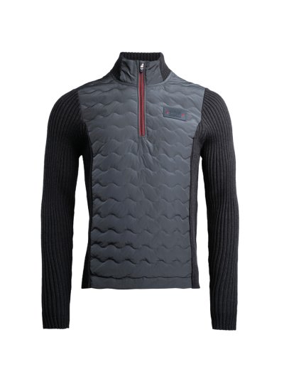 Chaqueta de entrenamiento azul marino co parte delantera acolchada para hombre - KLsampson - Kingsland