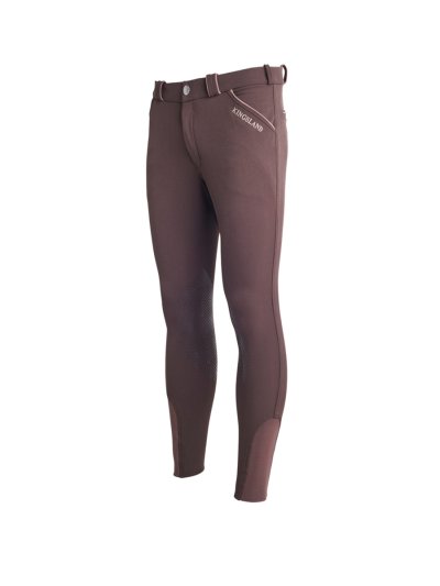 Pantalones marrones con bolsillos y detalles marrón claro para hombre - Klkenton - Kingsland
