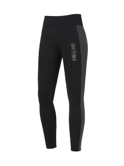 Leggings noir avec latéraux de maille gris (grip à fond intégral) pour femme - KLkarina - Kingsland Dressage