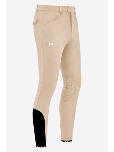 Pantalons d'équitation beige (grip aux genoux) pour homme - RG