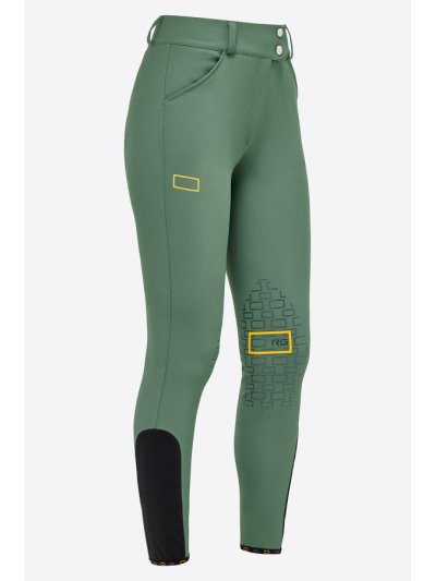 Green horse riding trousers (knee grip) for women - RG