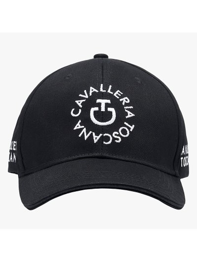 Gorra negra con bordado blanco - Cavalleria Toscana - imagen 2