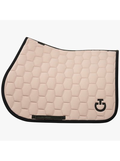 Sudadero de salto beige y negro para caballo y pony - Geometric quilted - Cavalleria Toscana