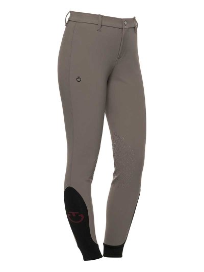 Pantalons d'équitation taupe (grip aux genoux) junior unisexe - Cavalleria Toscana
