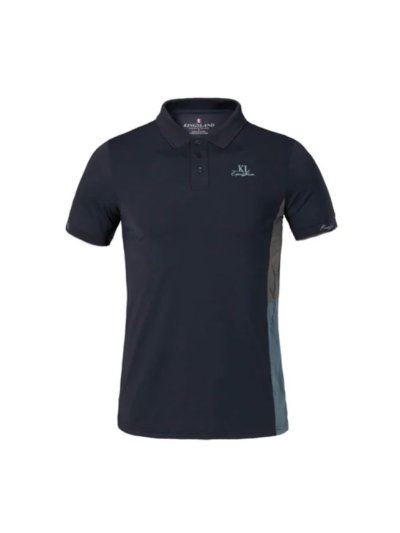 Men's Navy Blue Short Sleeve Training Polo - KLtyler - Kingsland