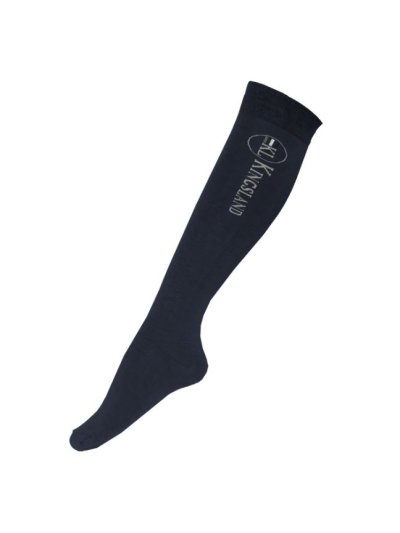 Calcetines altos azul marino con logo de la marca en la parte superior de temporada - KLberkeley - Kingsland