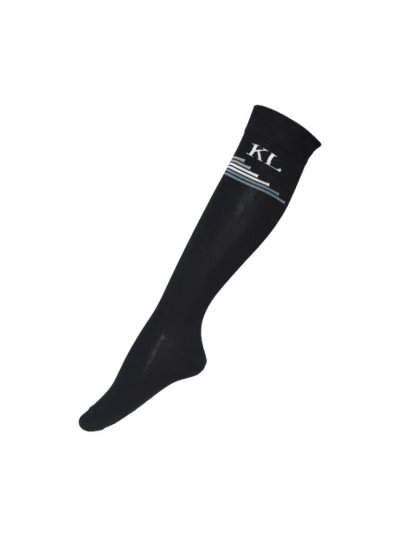 Calcetines altos azul marino con detalles de la marca en la parte superior - KLbethel - Kingsland