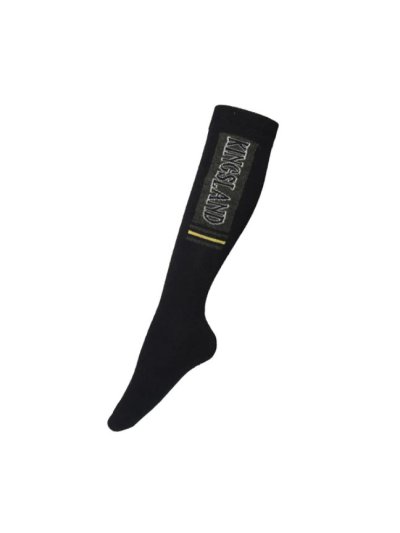 Calcetines altos azul marino de lana con logo de la marca - KLedy - Kingsland