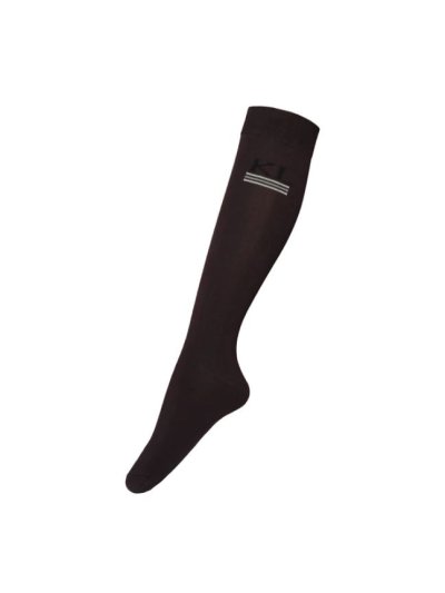 Calcetines altos color ciruela con detalles de la marca en la parte superior - KLelof - Kingsland