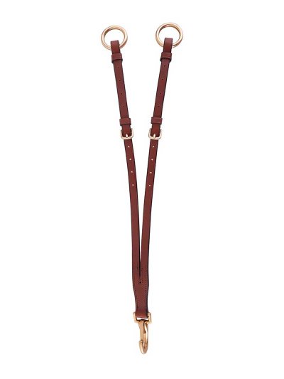 Demi-collier en cuir marron pour cheval - BR
