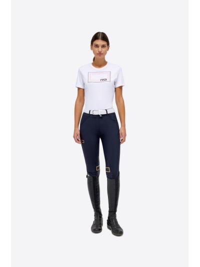 Camiseta de manga corta color blanco transpirable para mujer - RG