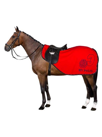 Couverture polaire avec couvre-reins rouge pour cheval - Favouritas - HV Polo