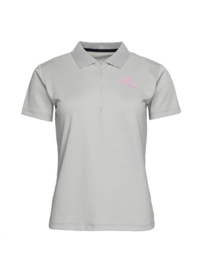 Polo de manga corta color gris para mujer - KLjubi - Kingsland