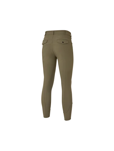 Pantalón de montar verde oliva (Kalamata) con grip en rodilla para hombre Kent - Kingsland - imagen 2