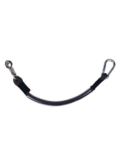 Longe noire de 60cm avec protection en caoutchouc pour préparation ou transport - QHP