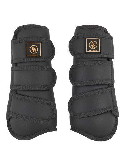 Lot de 2 protections de dressage gris pour cheval et/ou poney - Pro Max - BR