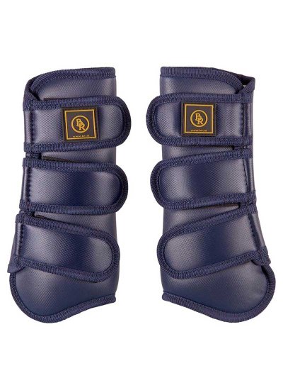 Lot de 2 protections de dressage bleu marine pour cheval - Pro Max - BR
