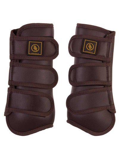 Lot de 2 protections de dressage marron foncé pour cheval et/ou poney - Pro Max - BR
