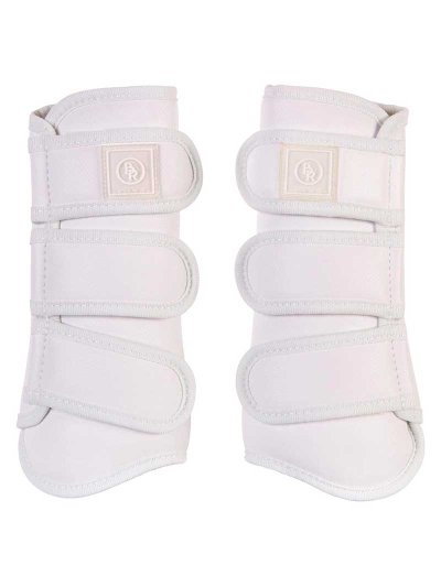 Lot de 2 protections de dressage blancs pour cheval et/ou poney - Pro Max - BR