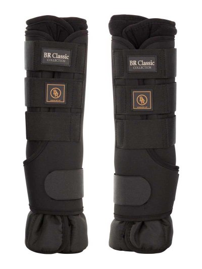 Lot de 2 protections de repos noirs pour cheval - BR