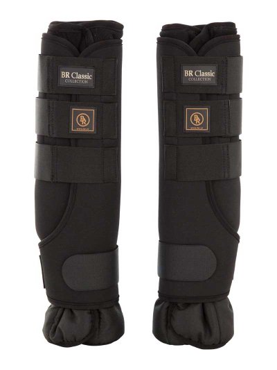 Lot de 2 protections de repos noirs pour cheval - BR