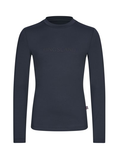Camiseta de entrenamiento de manga larga azul marino para junior (unisex) KLMarlow - Kingsland