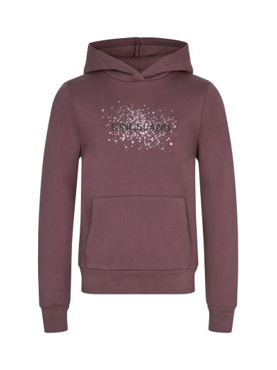 Sweat à capuche et poches avant en vino (plum wine) pour fille KLMadeline - Kingsland