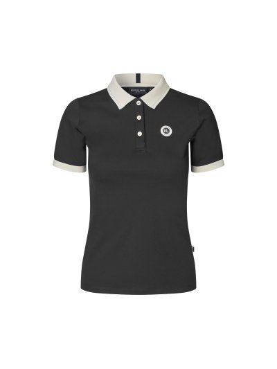 Polo de equitación negro para mujer Laura - Kingsland
