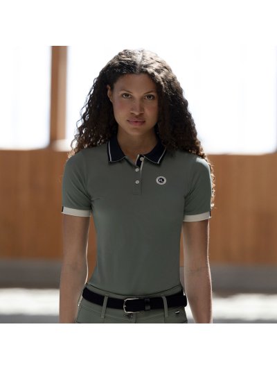 Polo de equitación verde para mujer Laura - Kingsland
 - imagen 4