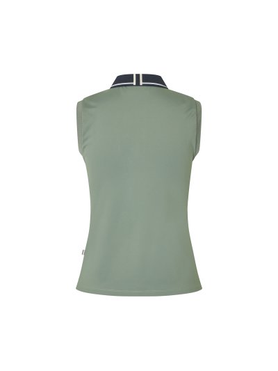 Top tipo polo sin mangas verde para mujer Laura - Kingsland
 - imagen 2
