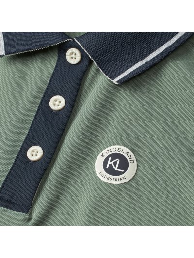 Top tipo polo sin mangas verde para mujer Laura - Kingsland
 - imagen 3
