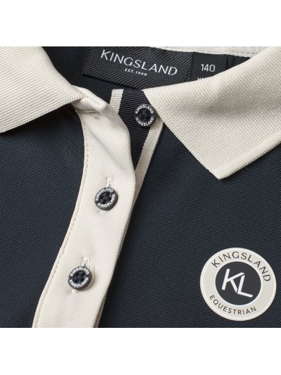 Polo de equitación azul marino junior Laura - Kingsland
 - imagen 3