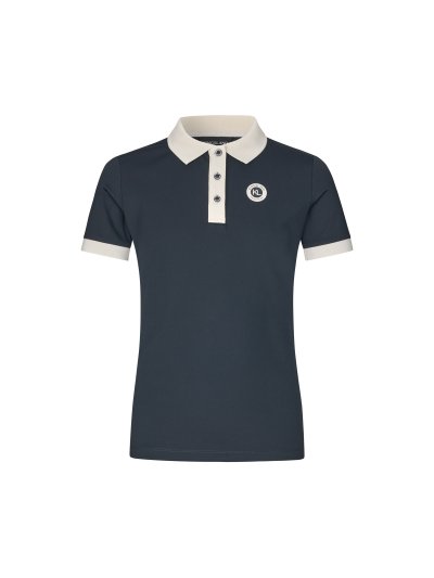 Polo de equitación azul marino junior Laura - Kingsland
