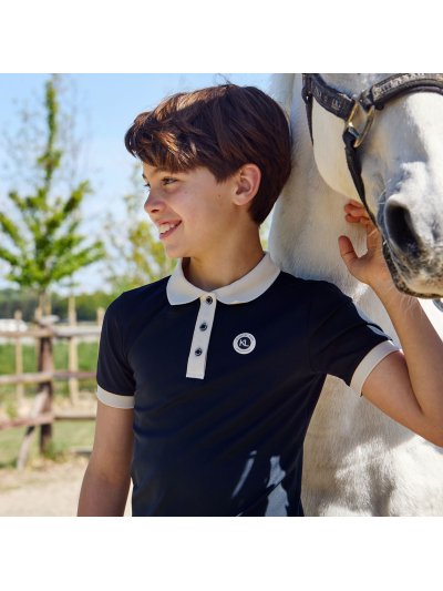 Polo de equitación azul marino junior Laura - Kingsland
 - imagen 4