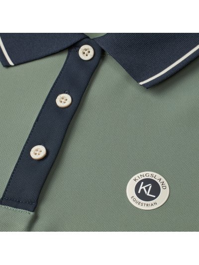 Green polo shirt for men - Kingsland - imagen 3