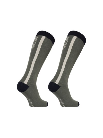 Pack de 2 calcetines de equitación verdes Laura - Kingsland
