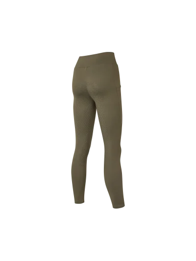 Legging d'équitation brossé vert olive (Kalamata) à fond intégral F-Tec4 pour femme Amanda - Kingsland - imagen 2