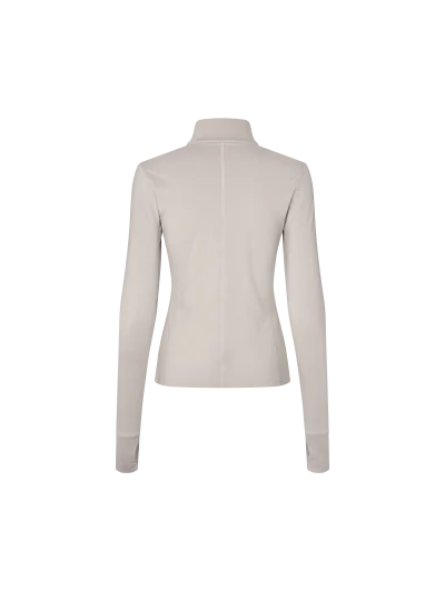 Polo de entrenamiento beige (Beige Dove) con polar y media cremallera para mujer Anastasia - Kingsland - imagen 2