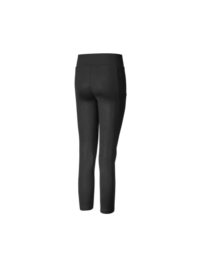 Black junior brushed full-grip riding tights F-Tec4 Alexis - Kingsland - imagen 2
