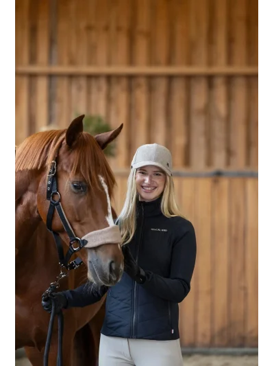 Licol et longe noir et marron (Brown Iron) pour cheval et poney Audrey - Kingsland - imagen 2