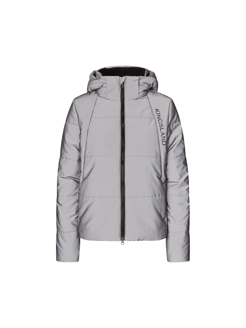 Veste d'équitation matelassée rétroréfléchissante argentée (Flash) pour femme Aurora