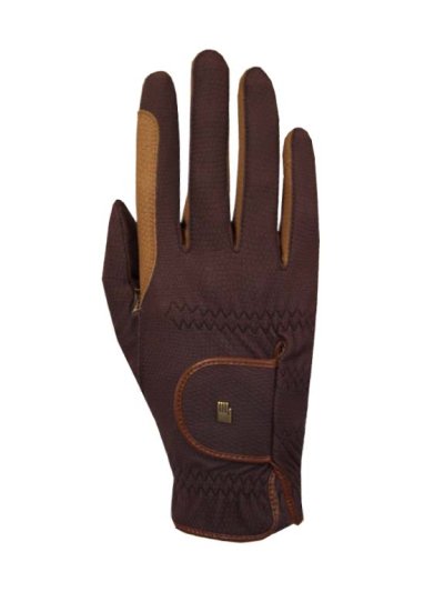 Gants d'équitation marron unisexe modèle Malta - Roeckl